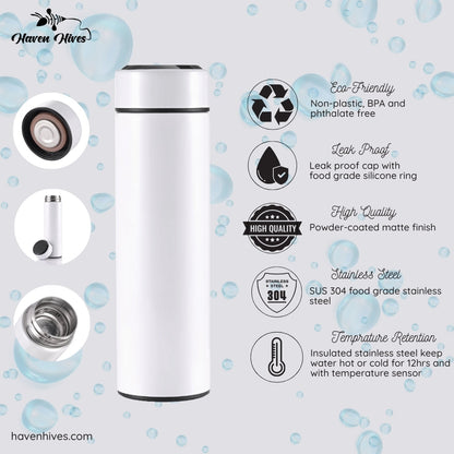 Smart LED Temperature Display Bottle Haven Hives