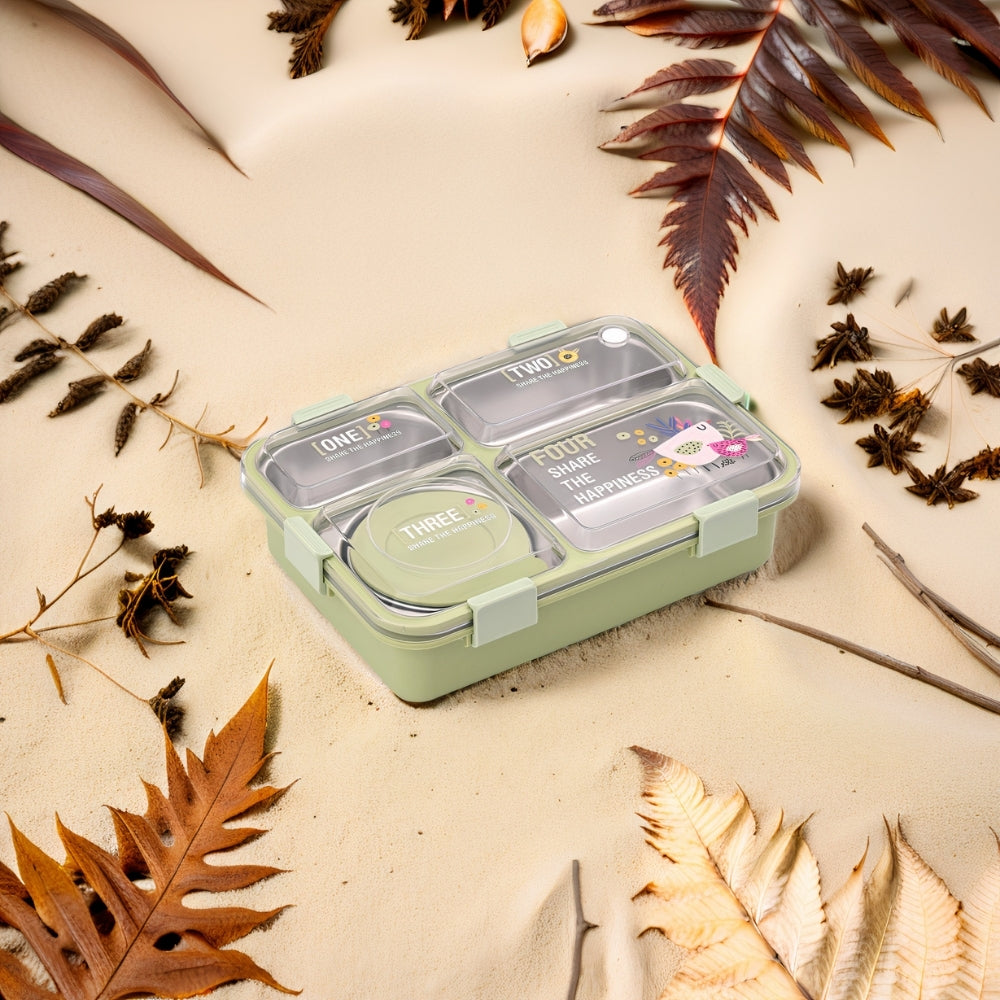 4 Compartment 100% Leak-Proof Lunch Box