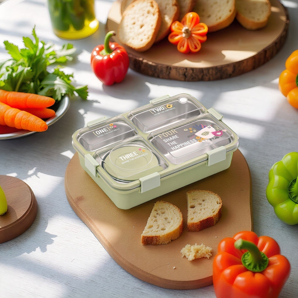 4 Compartment 100% Leak-Proof Lunch Box