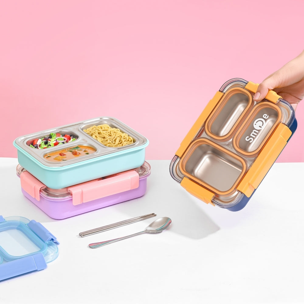 3 Compartment 100% Seal-Proof Lunch Box